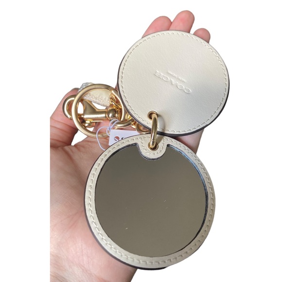 COACH - Mirror Bag Charm In Signature Canvas With Spaced Floral Print - Picture 2 of 7